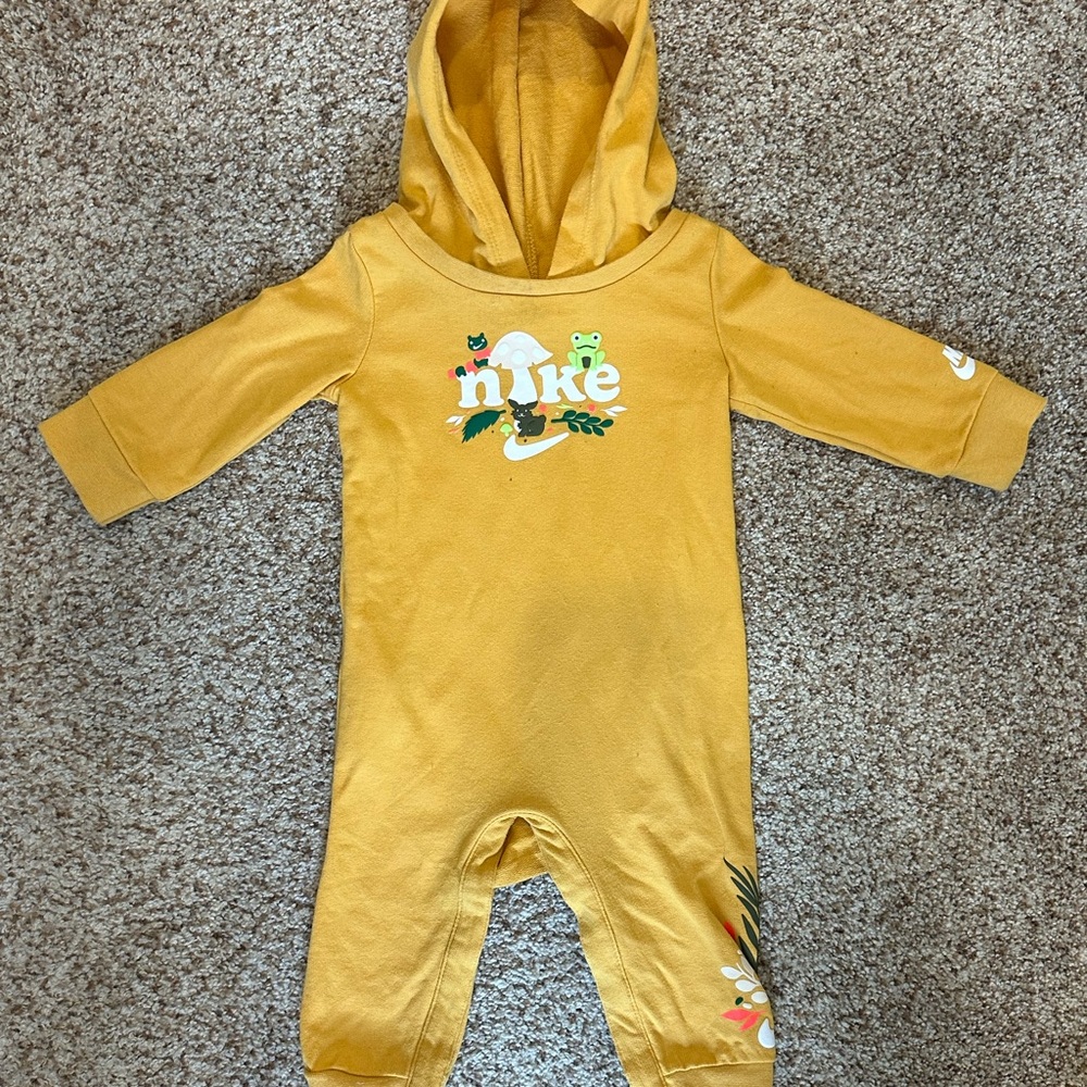 Nike baby hooded romper